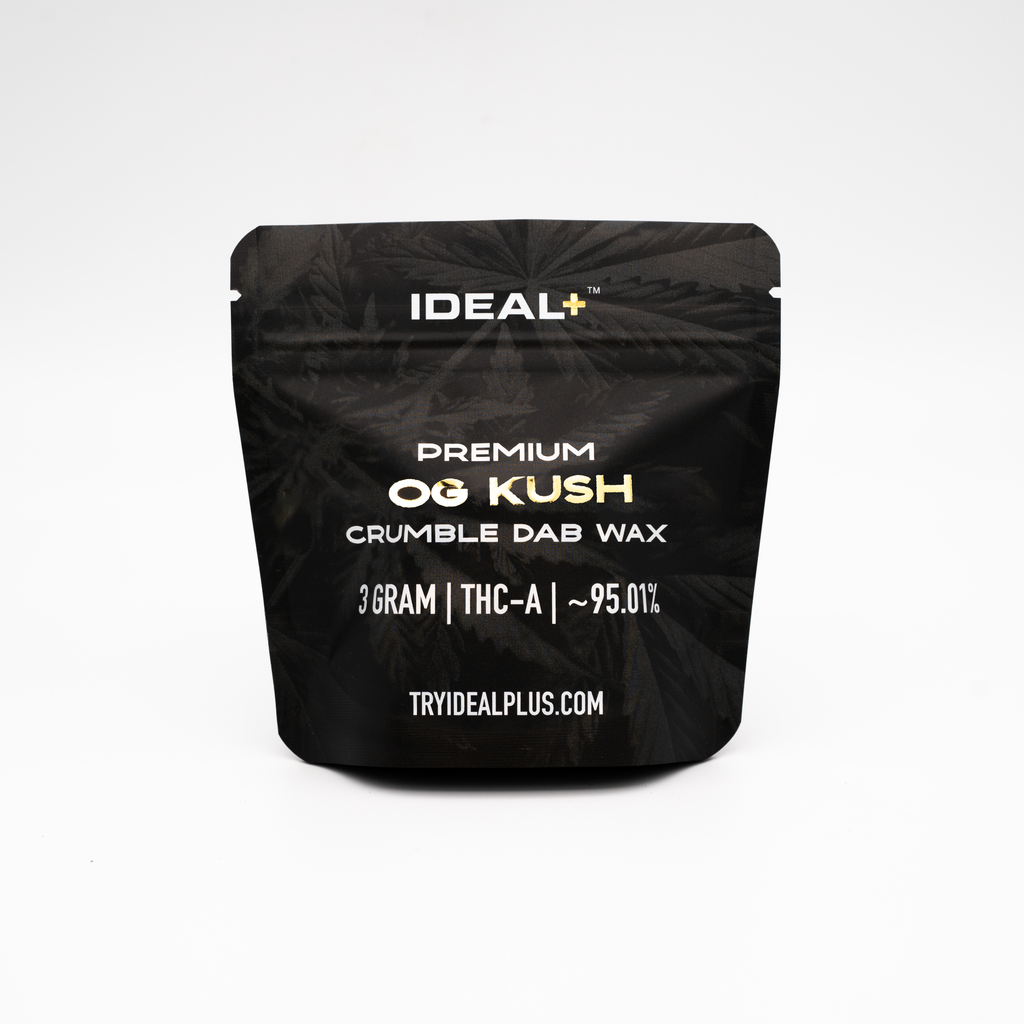 OG Kush 96.66% THCa Crumble Dab Wax 3g - 3 GRAMS - Premium Organic Hemp Flower